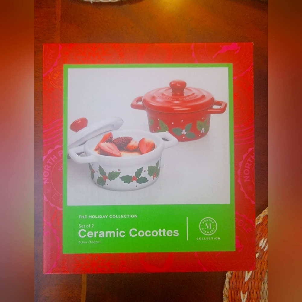 Martha Stewart ceramic cocottes